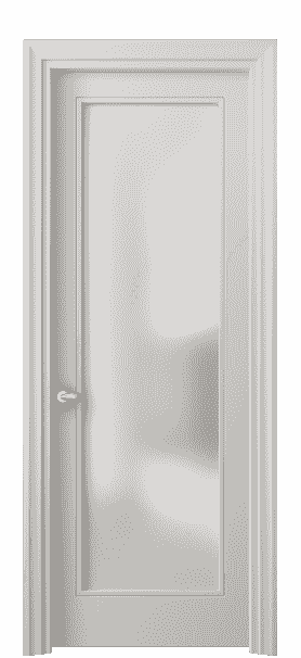 Дверь межкомнатная 8502 МОС САТ. Цвет Матовый облачно-серый. Материал Гладкая эмаль. Коллекция Esse. Картинка.