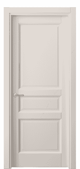 Дверь межкомнатная 1431 СТТБ. Цвет Софт-тач тёплый-белый. Материал Полипропилен. Коллекция Galant. Картинка.