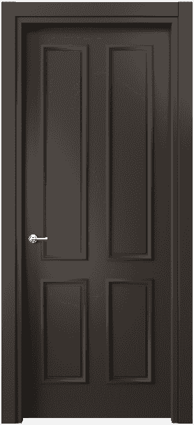 Дверь межкомнатная 8131 МАН . Цвет Матовый антрацит. Материал Гладкая эмаль. Коллекция Paris. Картинка.