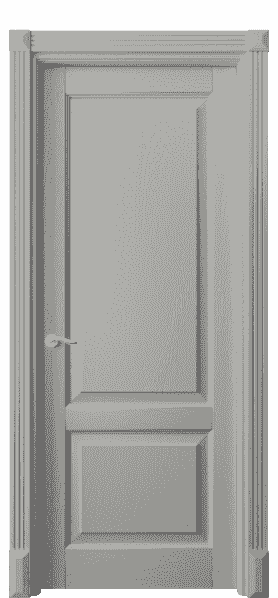 Дверь межкомнатная 0741 ДНСР. Цвет Дуб нейтральный серый. Материал Массив дуба эмаль. Коллекция Lignum. Картинка.