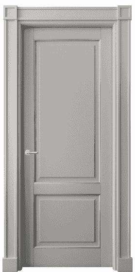 Дверь межкомнатная 6303 БНСРС. Цвет Бук нейтральный серый с серебром. Материал  Массив бука эмаль с патиной. Коллекция Toscana Plano. Картинка.