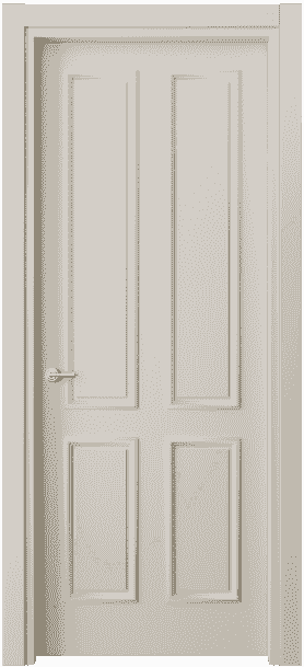 Дверь межкомнатная 8131 МОС. Цвет Матовый облачно-серый. Материал Гладкая эмаль. Коллекция Paris. Картинка.