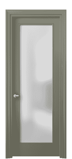 Дверь межкомнатная 8502 МОТ САТ. Цвет Матовый оливковый тёмный. Материал Гладкая эмаль. Коллекция Esse. Картинка.