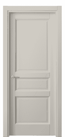 Дверь межкомнатная 1431 СТСС. Цвет Софт-тач светло-серый. Материал Полипропилен. Коллекция Galant. Картинка.