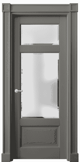 Дверь межкомнатная 6326 БКЛС САТ-Ф. Цвет Бук классический серый. Материал Массив бука эмаль. Коллекция Toscana Elegante. Картинка.