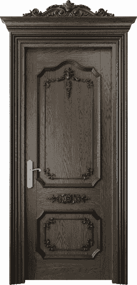 Дверь межкомнатная 6603 ДСЕ. Цвет Дуб серый антик. Материал Массив дуба. Коллекция Imperial. Картинка.