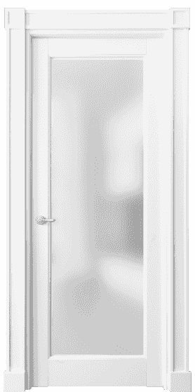 Дверь межкомнатная 6300 ББЛ САТ. Цвет Бук белоснежный. Материал Массив бука эмаль. Коллекция Toscana Elegante. Картинка.