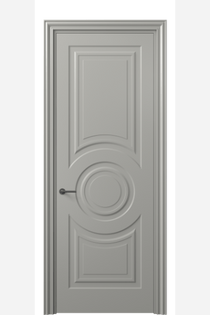 Дверь межкомнатная 8461 МНСР . Цвет Матовый нейтральный серый. Материал Гладкая эмаль. Коллекция Mascot. Картинка.