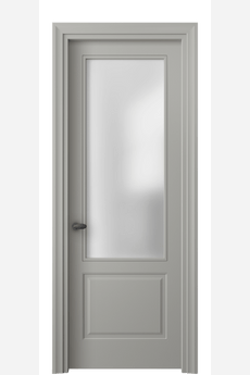 Дверь межкомнатная 8552 МНСР САТ. Цвет Матовый нейтральный серый. Материал Гладкая эмаль. Коллекция Esse. Картинка.
