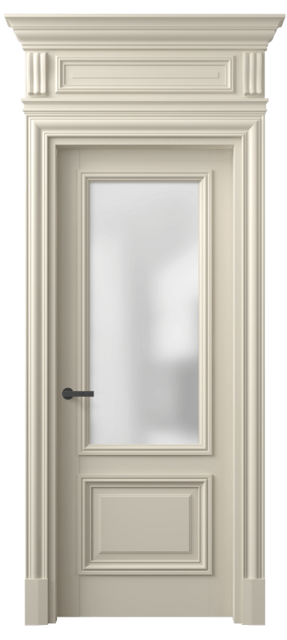 Межкомнатная дверь Antique 7302 Бук бежево-серый Сатинированное стекло Цена 122583 ₽ | Volhovec