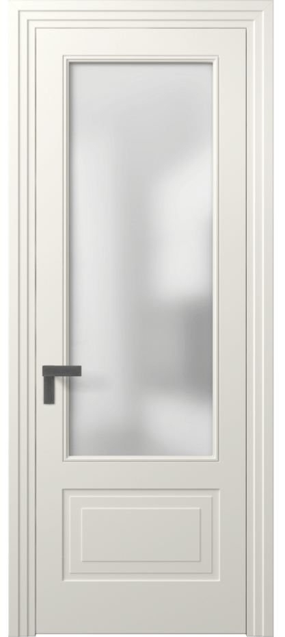 Межкомнатная дверь Rocca 8342 Матовый жемчужный Сатинированное стекло Цена 71319 ₽ | Volhovec