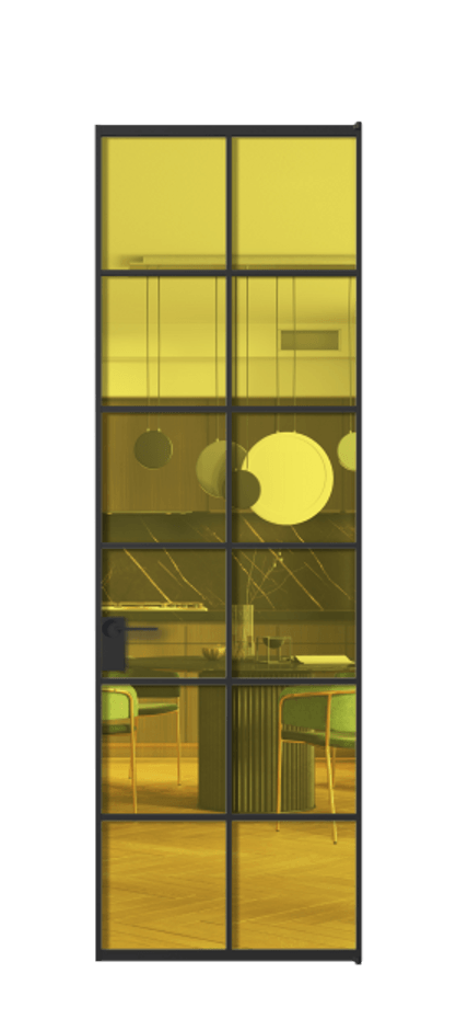 Алюминиевая дверь АЛПЛ040.05 Алюминий Черный Прозрачное жёлтое стекло, триплекс. Без короба чер Цена 119545 Стоимость комплекта двери включает: 1. Полотно (600/650/700/750/800/850/900/950*2000-2400 мм).
2. Короб
3. Комплект фурнитуры (2 торцевые петли и магнитный замок с ответной планкой). Фабрика дверей Волховец 8 (800) 551 43 19 Алюминиевая дверь АЛПЛ040.05 Алюминий Черный Прозрачное жёлтое стекло, триплекс Цена 119545 | Volhovec