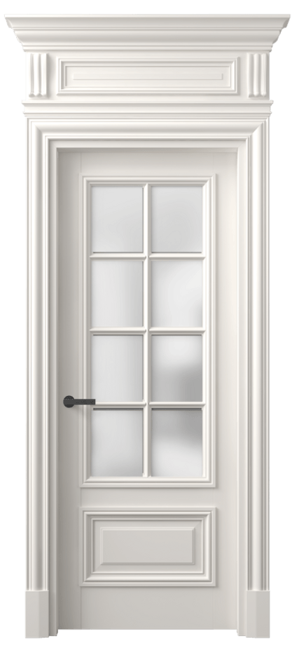 Межкомнатная дверь Antique 7316 Бук пудровый белый Сатинированное стекло Цена 134983 ₽ | Volhovec