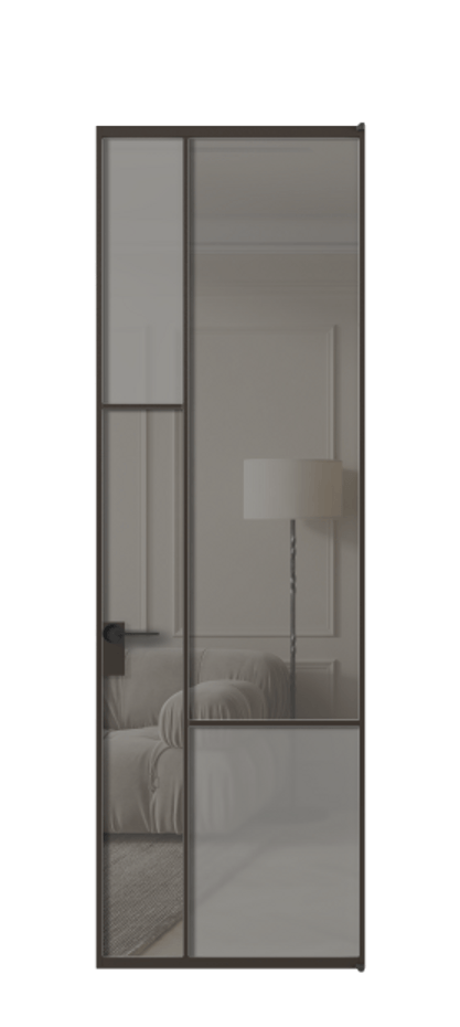 Дверь межкомнатная Mosaic АЛПЛ041.13 Алюминий антрацит Сатинированное серое стекло, триплекс, 6 мм + Прозрачное серое стекло, триплекс Без короба ААН Цена 165870 Стоимость комплекта двери включает:
1. Полотно (600/650/700/750/800/850/900/950*2000-2400 мм).
2. Короб
3. Комплект фурнитуры (2 торцевые петли и магнитный замок с ответной планкой). Фабрика дверей Волховец 8 (800) 551 43 19 Межкомнатная дверь Mosaic АЛПЛ041.13 Алюминий антрацит Сатинированное серое стекло, триплекс, 6 мм + Прозрачное серое стекло, триплекс Цена 165870 ₽ | Volhovec