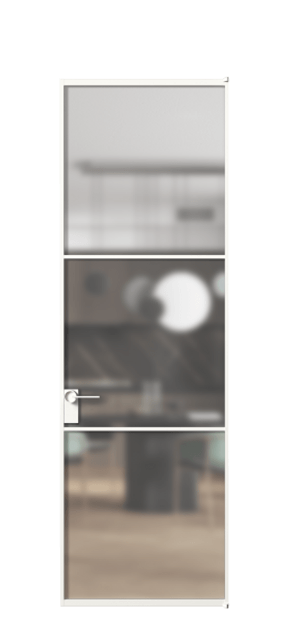 Алюминиевая дверь АЛПЛ040.03  Алюминий Белый Сатинированное стекло "Matelux Crystal Vision", калёное, 6 мм, матовое, каленое 6 мм. Без короба бел Цена 138890 Стоимость комплекта двери включает: 
1. Полотно (600/650/700/750/800/850/900/950*2000-2400 мм).
2. Короб
3. Комплект фурнитуры (2 торцевые петли и магнитный замок с ответной планкой). Фабрика дверей Волховец 8 (800) 551 43 19  Алюминиевая дверь АЛПЛ040.03 Алюминий Белый Сатинированное стекло "Matelux Crystal Vision", калёное, 6 мм, матовое, каленое 6 мм Цена 138890  | Volhovec