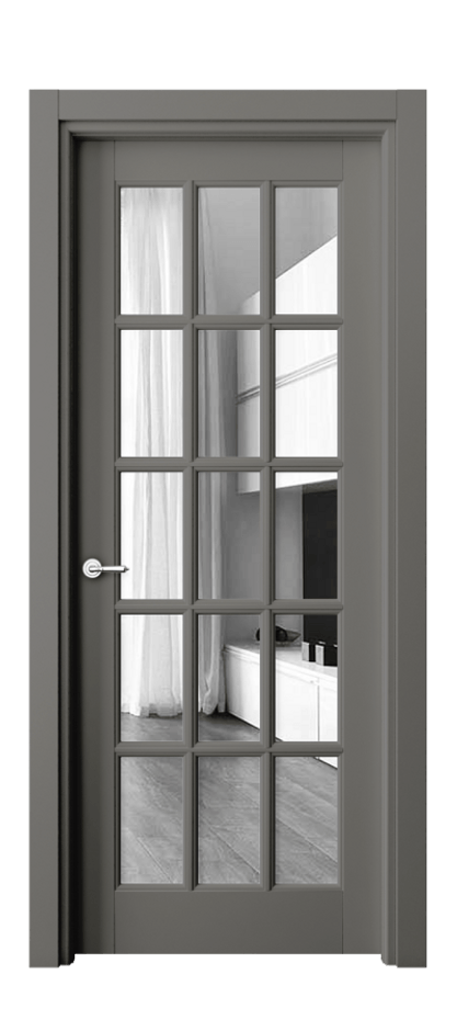 Дверь межкомнатная Toscana Grigliato 6311 Бук классический серый Двустороннее зеркало, триплекс, 6 мм Гладкий наличник БКЛС Цена 88479 ₽ Наличники уже входят в базовый комплект. Фабрика дверей Волховец 8 (800) 551 43 19 Межкомнатная дверь Toscana Grigliato 6311 Бук классический серый Двустороннее зеркало, триплекс, 6 мм Цена 88479 ₽ | Volhovec