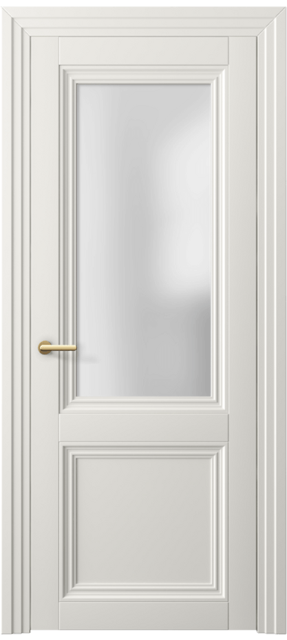 Межкомнатная дверь Centro 2524 Софт-тач белоснежный Сатинированное стекло Цена 33529 ₽ | Volhovec