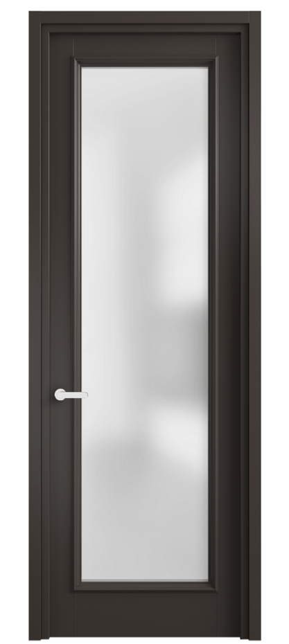 Межкомнатная дверь Шарм 6702 Матовый антрацит Сатинированное стекло Цена 93899 ₽ | Volhovec