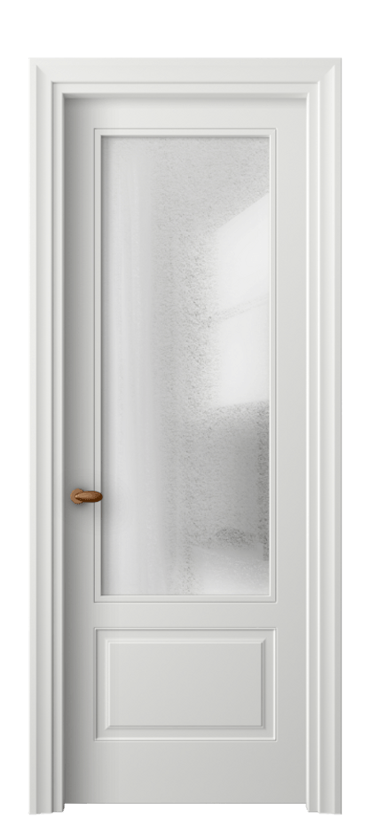 Межкомнатная дверь Esse 8542 Матовый светло-серый Фактурное стекло "Лёд", триплекс Цена 61039 ₽ | Volhovec