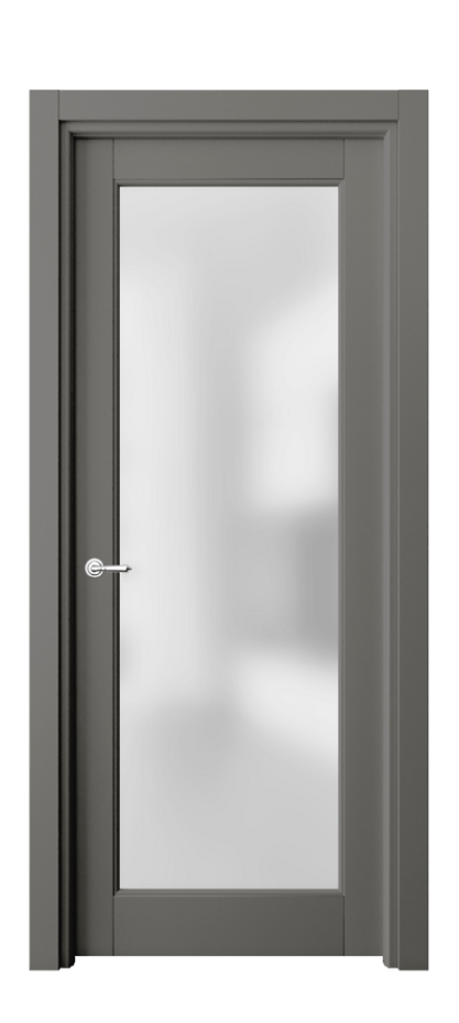 Межкомнатная дверь Toscana Rombo 6300 Бук классический серый Сатинированное стекло Цена 71279 ₽ | Volhovec