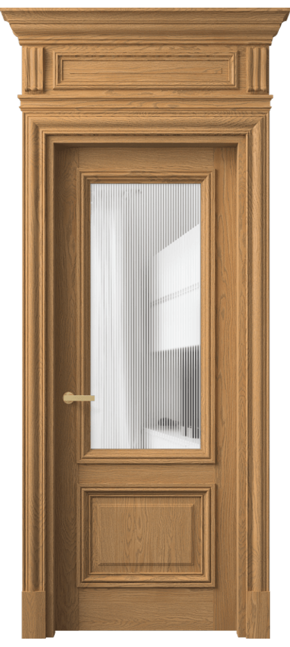 Дверь межкомнатная Antique 7302 Дуб пшеничный матовый Рифлёное стекло "Дюна", триплекс, 8 мм КЭП + Объёмный фриз + Карниз ДПШ.М Цена 142799 ₽ Наличники уже входят в базовый комплект. Фабрика дверей Волховец 8 (800) 551 43 19 Межкомнатная дверь Antique 7302 Дуб пшеничный матовый Рифлёное стекло "Дюна", триплекс, 8 мм Цена 142799 ₽ | Volhovec