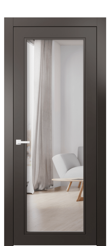 Межкомнатная дверь Neo Classic 8000 Матовый антрацит Двустороннее зеркало, триплекс Цена 61359 ₽ | Volhovec