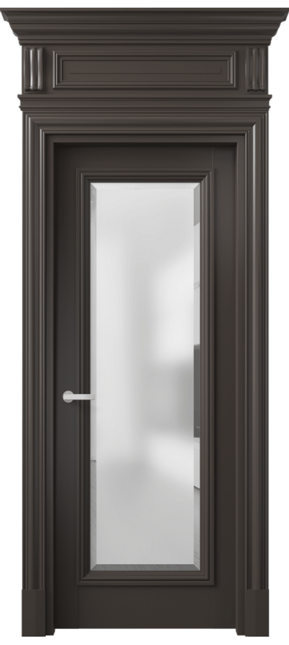 Дверь межкомнатная Антик 7300 Матовый антрацит Сатинированное стекло с фацетом КЭП + Объёмный фриз + Карниз МАН Цена 162309 ₽ Наличники уже входят в базовый комплект. Фабрика дверей Волховец 8 (800) 551 43 19 Межкомнатная дверь Антик 7300 Матовый антрацит Сатинированное стекло с фацетом Цена 162309 ₽ | Volhovec