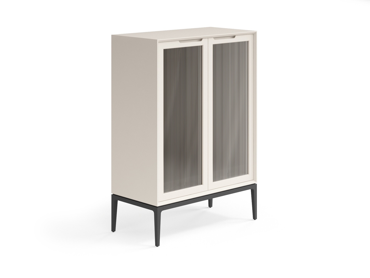 Витрина Velvet Матовый бежево-серый