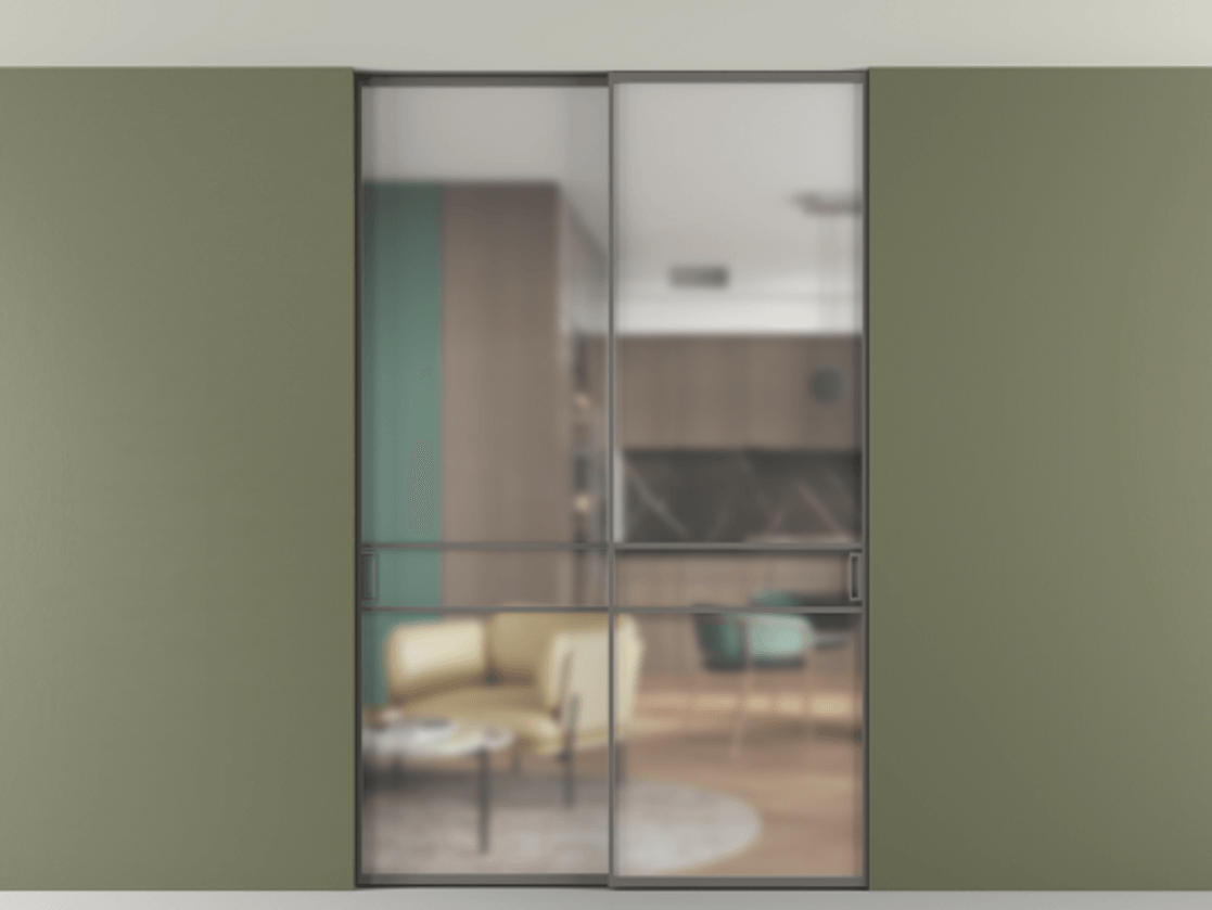 Перегородка Formato внутри проёма двустворчатая со скрытым креплением в потолок АЛПР 040.02 Алюминий классический серый Сатинированное стекло "Matelux Crystal Vision", калёное, матовое, каленое 6 мм. Цена 303300 ₽ 1. Полотно 2 шт. (800/2100 мм)
2. Комплект установки раздвижной системы
3. Базовый комплект фурнитуры
4. Ручка RONDO. Фабрика дверей Волховец 8 (800) 551 43 19 Перегородка Formato внутри проёма двустворчатая со скрытым креплением в потолок АЛПР 040.02 Алюминий классический серый Сатинированное стекло "Matelux Crystal Vision", калёное, матовое, каленое 6 мм Цена 303300 ₽ | Volhovec