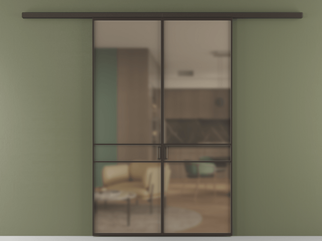 Перегородка Формато вдоль стены 2 створки АЛПР 040.02 Алюминий антрацит Сатинированное бронзовое стекло, триплекс. Цена 202960 ₽ 1. Полотно 2 шт. (800/2100 мм)
2. Комплект установки раздвижной системы
3. Базовый комплект фурнитуры
4.Ручка Рондо. Фабрика дверей Волховец 8 (800) 551 43 19 Перегородка Формато вдоль стены 2 створки АЛПР 040.02 Алюминий антрацит Сатинированное бронзовое стекло, триплекс Цена 202960 ₽ | Volhovec