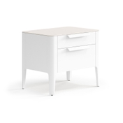 Тумба прикроватная Piega 2 ящика Матовый светло-серый