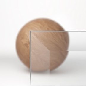 Прозрачное стекло с фацетом, 6 мм