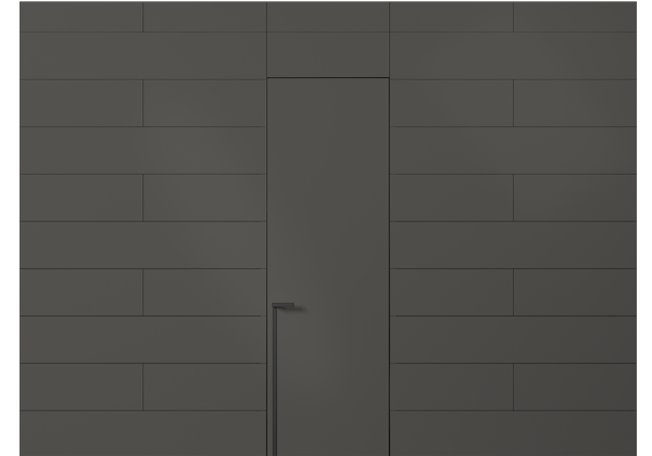 Панели для отделки стен Стеновая панель в искусственной отделке ПЭТ графитовый. Цвет ПЭТ графитовый. Материал ПЭТ. Коллекция Искусственные отделки. Картинка.