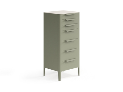 Мебель Комод Piega 7 ящиков. Цвет Матовый оливковый тёмный. Материал Гладкая эмаль. Коллекция Комод Piega 7 ящиков. Фото. Мебель Комод Piega 7 ящиков. Цвет Матовый оливковый тёмный. Материал Гладкая эмаль. Коллекция Комод Piega 7 ящиков. Картинка.