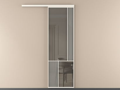 Алюминевая перегородка vd1_1 Алюминий пудровый белый Серый сатин матовое + Серый прозрачное. Цвет Алюминий пудровый белый. Материал Алюминий в эмали. Коллекция New Перегородка Mosaic вдоль стены одностворчатая. Фото. Алюминевая перегородка vd1_1 Алюминий пудровый белый Серый сатин матовое + Серый прозрачное. Цвет Алюминий пудровый белый. Материал Алюминий в эмали. Коллекция New Перегородка Mosaic вдоль стены одностворчатая. Картинка.