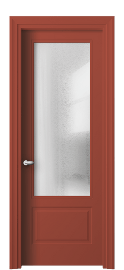 Дверь межкомнатная 8542 NCS S 3040-Y80R ЛЕД. Цвет NCS NCS S 3040-Y80R. Материал Гладкая эмаль. Коллекция Эссе. Картинка.