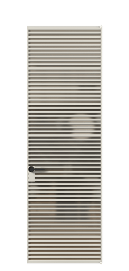 Дверь межкомнатная АЛПЛ040.06 Бронза сатин триплекс АОС. Цвет Алюминий облачно-серый. Материал Алюминий в эмали. Коллекция Formato. Картинка.