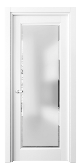 Дверь межкомнатная 6300 ББЛ САТ-Ф. Цвет Бук белоснежный. Материал Массив бука эмаль. Коллекция Toscana Elegante. Картинка.