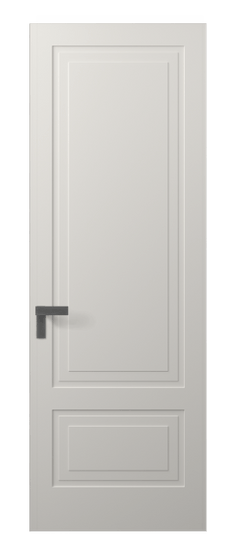 Дверь межкомнатная АКП 8341 МПБЛ. Цвет Матовый пудровый белый. Материал Гладкая эмаль. Коллекция Rocca. Картинка.