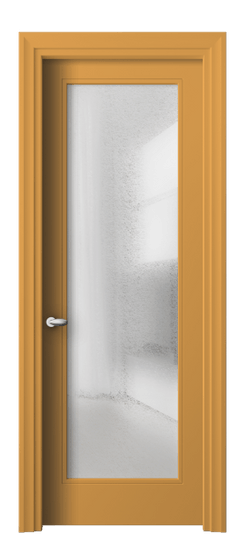 Дверь межкомнатная 8502 Пастельно-жёлтый RAL 1034 ЛЕД. Цвет RAL Пастельно-жёлтый RAL 1034. Материал Гладкая эмаль. Коллекция Esse. Картинка.