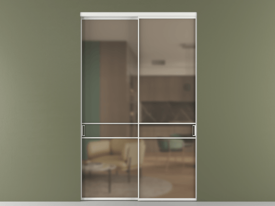 Алюминевая перегородка АЛПР 040.02_АБЛ_Бронза сатин триплекс_new. Цвет Алюминий белоснежный. Материал Алюминий в эмали. Коллекция Перегородка Формато внутри проёма 2 створки. Фото. Алюминевая перегородка АЛПР 040.02_АБЛ_Бронза сатин триплекс_new. Цвет Алюминий белоснежный. Материал Алюминий в эмали. Коллекция Перегородка Формато внутри проёма 2 створки. Картинка.