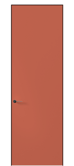 Дверь межкомнатная 0010 АКП Лососёво-красный RAL 3022. Цвет RAL Лососёво-красный RAL 3022. Материал Гладкая эмаль. Коллекция Planum Pro. Картинка.