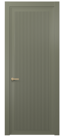 Дверь межкомнатная АКП 8642 МОТ. Цвет Матовый оливковый тёмный. Материал Гладкая эмаль. Коллекция Alba. Картинка.