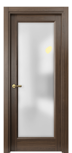 Дверь межкомнатная 1402 ШОЯ САТ. Цвет Шоколадный ясень. Материал Ciplex ламинатин. Коллекция Galant. Картинка.