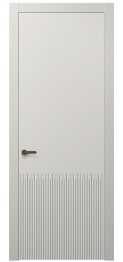 Дверь межкомнатная АКП 8626 МТСР. Цвет Матовый тёплый серый. Материал Гладкая эмаль. Коллекция Dune. Картинка.