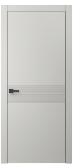 Дверь межкомнатная 8041 МСР. Цвет Матовый серый. Материал Гладкая эмаль. Коллекция Linea. Картинка.