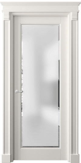 Дверь межкомнатная 6300 БПБЛ САТ-Ф. Цвет Бук пудровый белый. Материал Массив бука эмаль. Коллекция Toscana Elegante. Картинка.