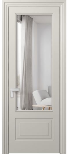 Межкомнатная дверь 8342 МОС Двустороннее зеркало. Цвет Матовый облачно-серый. Материал Гладкая эмаль. Коллекция Rocca. Фото. Дверь межкомнатная 8342 МОС Двустороннее зеркало. Цвет Матовый облачно-серый. Материал Гладкая эмаль. Коллекция Rocca. Картинка.