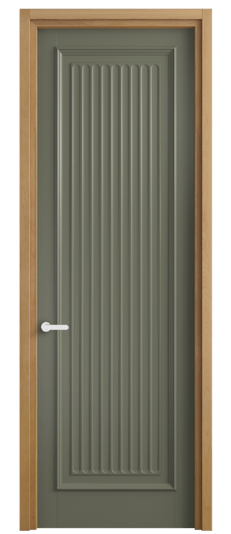 Дверь межкомнатная 6701 МОТ. Цвет Матовый оливковый тёмный. Материал Гладкая эмаль. Коллекция Шарм. Картинка.