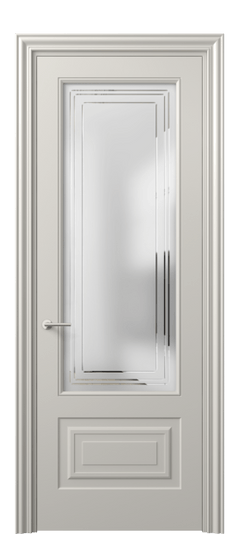 Межкомнатная дверь 8442 МОС Сатин с гравировкой Mascot. Цвет Матовый облачно-серый. Материал Гладкая эмаль. Коллекция Mascot. Фото. Дверь межкомнатная 8442 МОС Сатин с гравировкой Mascot. Цвет Матовый облачно-серый. Материал Гладкая эмаль. Коллекция Mascot. Картинка.